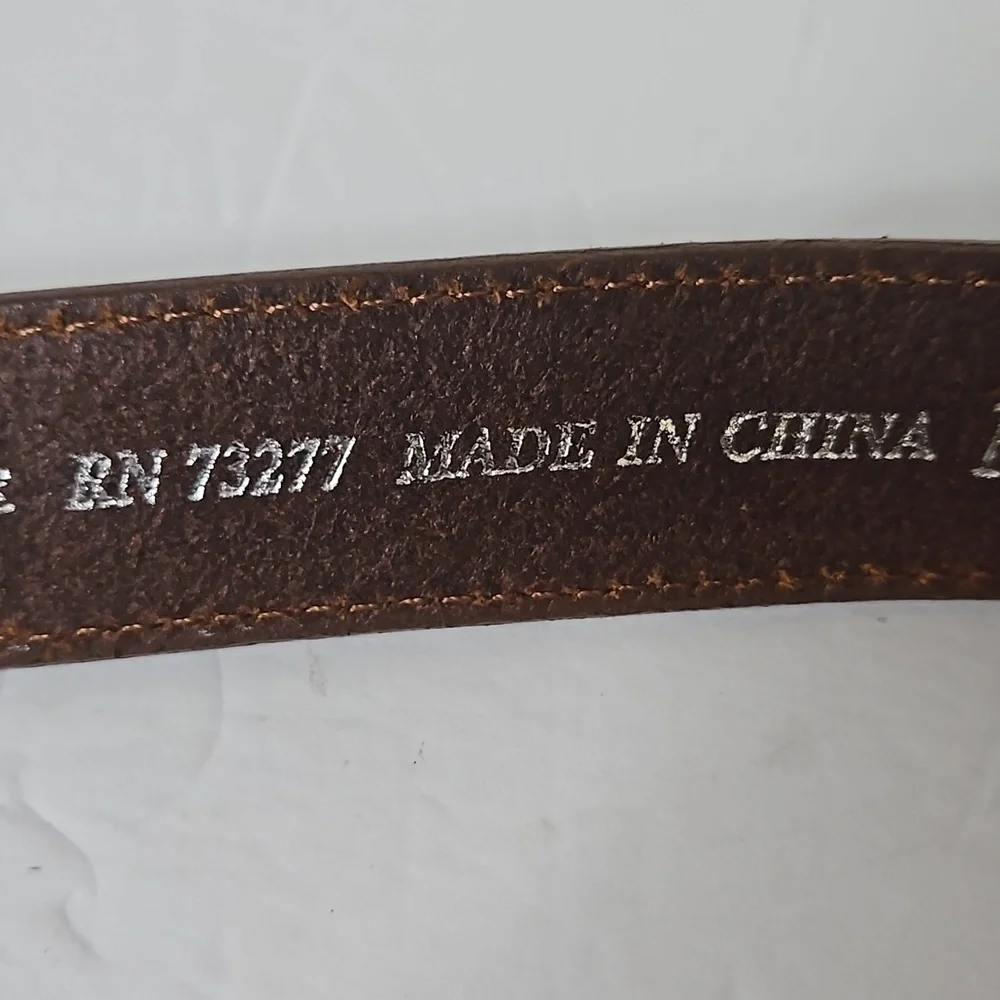 Oil Leather  Belt sz M Tan Pre-owned